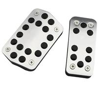 Copripedale per Focus, 2 MK2 RS ST 2005 2006 2007 2008 2009 2010 2011 in acciaio inox frizione pedale del gas, freno a gas, pedale della frizione (nero MT senza R