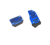 Copripedale Set Di 3 Pezzi Rosso Blu Argento Accessori Per Auto Universale Antiscivolo In Alluminio Cambio Manuale Copripedali Per Auto Kit Pedali Pedali Auto(Automatic-Blue)