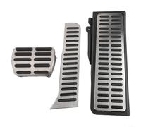 Copripedali Acciaio 30x10cm Per Touran per tiguan per golf Copripedali | per superficie zigrinata, massima aderenza, sicurezza su bagnato, acciaio , per touran per tiguan Golf