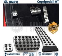 COPRIPEDALI AMG per Mercedes SL R231 AUTOMATICO Pedaliera in Alluminio e Gomma