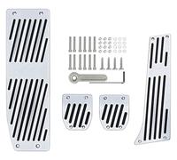 copripedali antiscivolo Per BMW Serie 3 5 E30 E32 E34 E36 E38 E39 E46 E87 E90 E91 X5 X3 Z3 Resto Piede Carburante Freno Pedale Gas Pastiglie Coperture Accessori Auto Gomma(A Punch (MT))