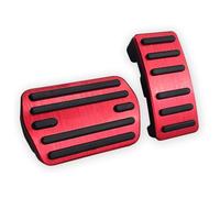 Copripedali Auto 2 Pz/set Pedali Copertura Per Mustang Per Mach-E 2021 2022 Anti-Slip Auto Nessuna Foratura In Alluminio Freno E Pedale Dell'acceleratore Pedaliera Auto (Colore : Red)