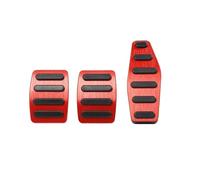 Copripedali Auto Pedali Copri Pedali Freno Carburante Acceleratore Poggiapiedi Cuscinetti Antiscivolo Per Suzuki Per Jimny Per Sierra JB64 JB74 2019 2022(MT 3PIECE Red)