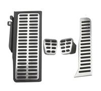 Copripedali Auto Pedali Copripedale In Acciaio Inox Per Auto Xburstcar Per VW CC Per Passat B6 B7 R36 R Line Per Skoda Per Superb(MT With Rest Pedal)