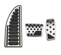 Copripedali Auto per Jeep Compass MP 2017 2018 2019 2020 2021 2022 Auto Pedali Freno A Gas in Acciaio Inox Antiscivolo Resto del Pedale Copertura AT Pedaliera Auto (Colore : B-3 PCS)
