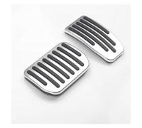 Copripedali Auto Per Tesla Per Model Y 3 Per Highland 2024 Copri pedali auto a clip Pedale freno Pad Copri Pedali(2Pcs Silver)