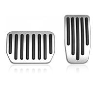 copripedali auto Per Tesla Per Modello Per Y 3 Highland Upgrade Copri Pedali Antiscivolo Acceleratore Freno Poggiapiedi Tappetini Alluminio Performance Accessori(Argento)