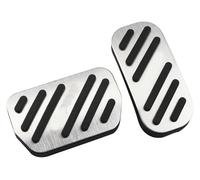 copripedali auto Per Toyota Per Fortuner 2015-2021 Accessori Per Pedali Auto Antiscivolo AT Pad Carburante Gas Freno Poggiapiedi Copripedale(Argento)