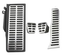 copripedali auto Per VW Per CC Per Passat B6 B7 R36 Per Line Per Skoda Per Superb Pedali Per Auto In Acciaio Inossidabile LHD Copri Pedale Poggiapiede Freno Acceleratore(MT with rest)