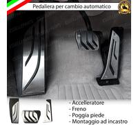 COPRIPEDALI COPRI PEDALI PEDALIERA ALLUMINIO PER BMW SERIE 1 E87 AUTOMATICA
