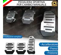 COPRIPEDALI COPRI PEDALI PEDALIERA SPORTIVA CAMBIO MANUALE PER FIAT GRANDE PUNTO