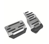 Copripedali Freno E Frizione Copertura Del Pedale Dell'auto Con Cambio Automatico In Alluminio Set Di Pedali Gas Carburante Freno Kit Strumenti Antiscivolo(Automatic-Silvery)