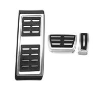 copripedali manuali Per A1 A3 8V S3 Per RS3 Per Sportback Per Cabrio Per Limousine Q2 Per SQ2 Pedale dell'auto Pedale del freno dell'acceleratore Auto Poggiapiedi copertura(3 Pc AT With Rest)