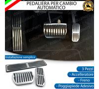 COPRIPEDALI PEDALIERA ALLUMINIO CAMBIO AUTOMATICO PER LAND ROVER DISCOVERY SPORT