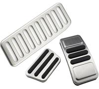 Copripedali per auto Set di pedali per auto per Mustang 2015-2021 AT Pedale per dell'acceleratore Copertura del freno Poggiapiedi Pedali