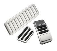 Copripedali Per Ford Per Mustang 2015-2022 Pedale Acceleratore, Freno E Poggiapiedi Pedali auto(3Pcs AT with rest)