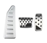 Copripedali Per Jeep Per Renegade 2015-2022 Pedali Auto Pedale Dell'acceleratore Pedale Freno Copripedale Strisce Di Supporto Per Pedali Set Pedali Poggiapiedi(AT With Silver Rest)