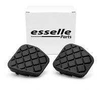 Copripedali per Volkswagen Polo 9N Cambio Manuale, Set Pedaliera in Gomma Antiscivolo, Copri Pedali Freno e Frizione ad Incastro Plug & Play, Resistenti all'Usura, Nero