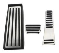 Copripedali Per Volvo Per XC90 2017-2021 Poggiapiedi Freno Gas Copertura In Acciaio Inossidabile Set Pedali Poggiapiedi(3Pcs AT with rest)