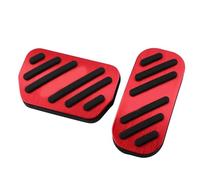 Copripedali Poggiapiedi Auto Per Toyota Per CHR Per Innova Per Harrier Per Hilux Per Revo Per Sienta Pedale In Lega Di Alluminio Per Auto 4 Colori Rivestimento Pedale Freno Frizione(Red)