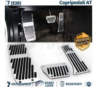 COPRIPEDALI Sportivi per BMW Serie 7 E38 AUTOMATICO Pedaliera Alluminio e Gomma