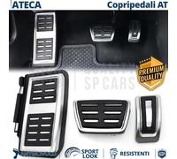 COPRIPEDALI Sportivi per Seat Ateca Cambio AUTOMATICO Pedaliera Gomma e Allumin