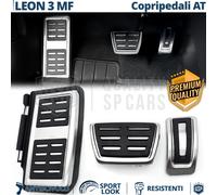 COPRIPEDALI Sportivi per Seat Leon 3 Cambio AUTOMATICO Pedaliera Gomma Allumini
