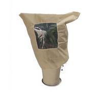 Copripianta antigelo beige tessuto non tessuto con coulisse cerniera per freddo