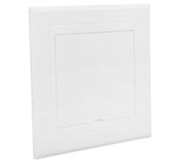 Copripiastra per Tubo da Parete, Pannello di Accesso Bagno 100 MM | Plastica Bianca, Installazione Semplice, Mantiene Pulizia e Limita Corpi Estranei, per Bagno e Fai