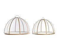 Copripiatti Home ESPRIT Bambù 35 x 35 x 22 cm