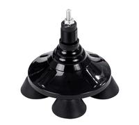 Copripiede for stampella rotante Base con punta for canna a quattro angoli Tappetino for stampella in gomma a quattro zampe for camminare Accessorio for stampella di ricambio