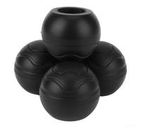 Copripiedi Sedia Camping 4pz Gomma Antiscivolo(Black Set) | Gomma antiscivolo, stabilità su e sassi, installazione rapida, set da 4 , nero/verde/cachi
