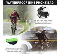 Copripioggia Poliestere Impermeabile per MTB | Protezione anteriore, verde , ideale per città e percorsi urbani, materiale durevole