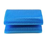 Copripiscina Rettangolare 4.2 x 4.5 m Tagliabile, Riscaldamento Piscina Pellicola Solare Spessore 400 µm Resistente Ai Raggi UV e All'Abrasione per Piscina Fuori Terra, Blu