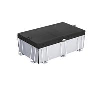 Copripiscina Rettangolare per Estate 210D Tessuto Oxford Design Facile Coulisse