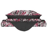 Copripiumino 1 Piazza e Mezzo con Federe Stampato in Microfibra Crazy