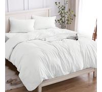 Copripiumino 100% Cotone, Matrimoniale, Singolo e Una Piazza, Realizzato in Cotone Pregiato 150 GSM, Morbido, Traspirante e Ipoallergenico. Super morbido e confortevole: questo set copripiumino è real