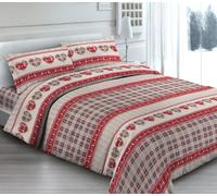 COPRIPIUMINO 100% COTONE TIROLO VAL PUSTERIA MATRIMONIALE CON PATELLA MADE TALY