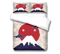 Copripiumino 220X240 Federa Con Due 50X75Cm Paesaggio Modello Copripiumino 3D Prevenire L'Allergia Copripiumino Matrimoniale 240X220 Stampa 3D Con Cerniera Fibra Superfine Morbido E Confortevole