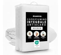 Copripiumino Antiacaro 140x200 cm - Copri Piumone Protettivo con Cerniera - Barriera Contro Acari e Allergeni - Lavabile a 95°C