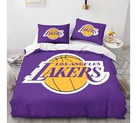 Copripiumino Basket:lakers Adrenalina da Dunk e Vibrazioni da Streetball per Creare un'Atmosfera da Campioni nella Tua Camera,copripiumino singolo 140x200