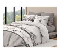 Copripiumino Cervo Alpi Grigio - Set Invernale 100% Cotone - Stile Montagna, Mor