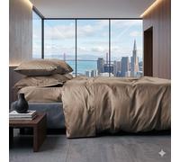 Copripiumino E. Galizzi Mikado Noisette: Raso di Alta Qualità