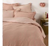 Copripiumino in cotone seersucker Cottage caramello Marrone 200 x 200 cm