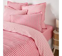 Copripiumino in cotone seersucker, COTTAGE FRAMBOISE Rosa 140 x 200 cm