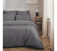 Copripiumino in Percale, Primo, Basalto, 260 x 240 cm, Essix