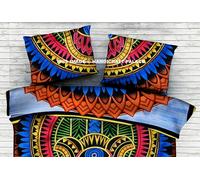 Copripiumino Indiano Dipinto A Mano Hamsa Fatima In Cotone Bohemien Hippie
