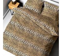 Copripiumino Leopardato - Set Letto in Puro Cotone 100% - Singolo, Piazza e Mezz