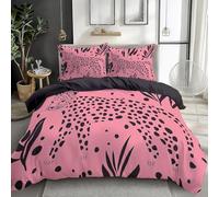 Copripiumino Matrimoniale 260x240 Leopardo Copripiumino una Piazza e Mezza Animali Selvatici Copripiumino Matrimoniale con Cerniera e 2 Federe 50x75 cmY2538