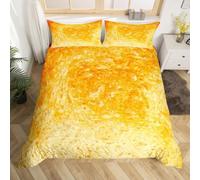 Copripiumino Matrimoniale Brindisi in Morbida Microfibra Set Biancheria da Letto Temi Alimentari Realistici Sacco Piumino 240x220 Double Face Stampato in 3D e 2 Federe M-1531